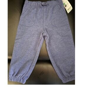 Carter's 12m Baby Pants Blue Knit Drawstring‎ Waist Joggers Casual Cute NWT
